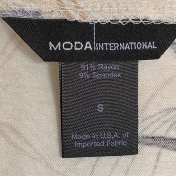 Women's Cream and Black Floral Sleeveless Midi Wrap Dress Size Small - Picture 5 of 5